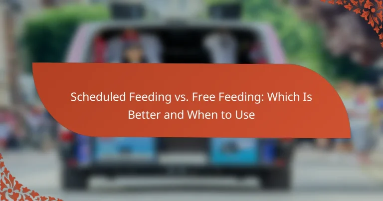 Scheduled Feeding vs. Free Feeding: Which Is Better and When to Use